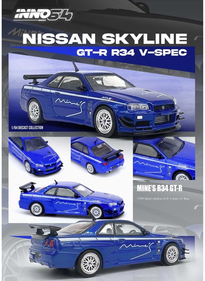 INNO64: Nissan Skyline GT-R (R34) V-SPEC Tuned by Mines
