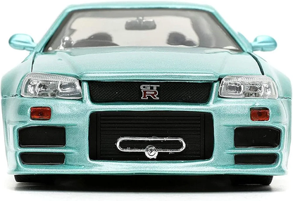 Jada The Fast and The Furious Brians Nissan Skyline GT-R R34 1:24 Die Cast Vehicle