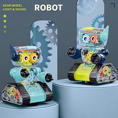 KITI KITS Gear Simulation Mechanical Sound and Light Robot Toy Mechanical Robot