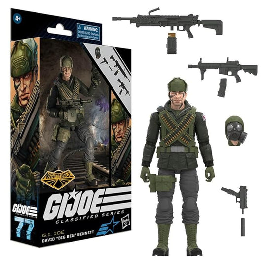 Hasbro F7737 6 inch G.I. Joe Classified Series Nightforce David Big Ben Bennett Action Figure