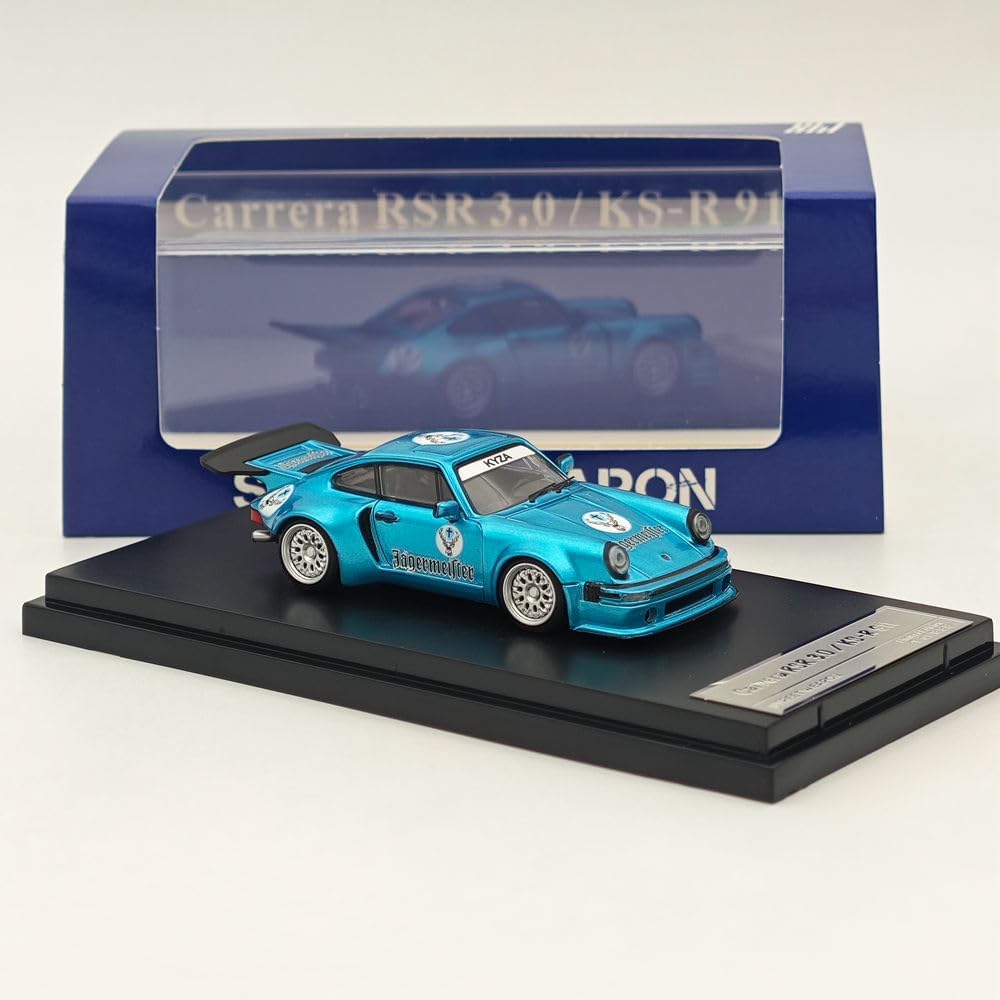Street Weapon SW 1/64 Carrera RSR 3.0/KS-R 911 Blue Diecast