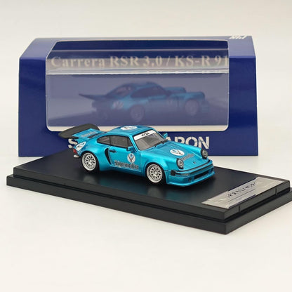 Street Weapon SW 1/64 Carrera RSR 3.0/KS-R 911 Blue Diecast