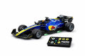 1:64 Die-cast Metal F1 RC Mini Racing car with LED Lights | 2.4GHz Remote Control Car | 3 Speed Adjustable, USB Rechargeable Alloy RC Car for Kids & Adults Indoor/Outdoor Racing