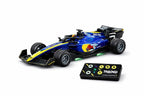 1:64 Die-cast Metal F1 RC Mini Racing car with LED Lights | 2.4GHz Remote Control Car | 3 Speed Adjustable, USB Rechargeable Alloy RC Car for Kids & Adults Indoor/Outdoor Racing