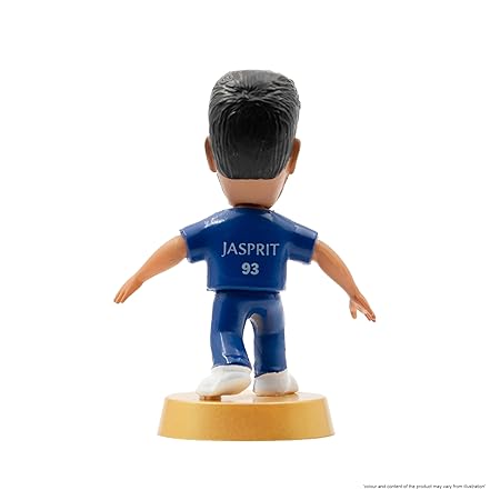 Cricket Icons Action Figure Jasprit Bumrah Mumbai Indians Collectible Miniature Figurine, IPL Edition with 360° Rotatable Head, MI Cricket Player for Fans & Kids, Gift & Collectors Pack of 1