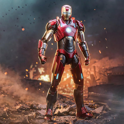 ZD Toys 1/10 Non-Luminous Version Iron Men MK16 Action Figures