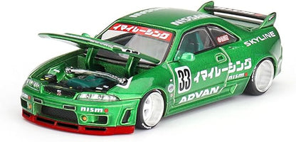 Kaido House x Mini GT 1:64 Nissan Skyline GT-R (R33) Imai Racing V1 Green Limited Edition KHMG150