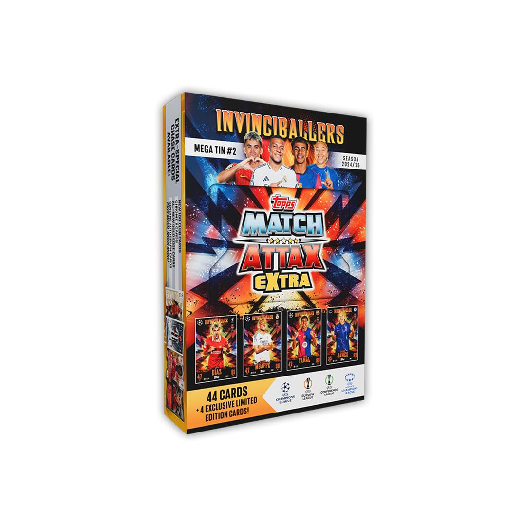 Topps Match Attax Extra 2025 Invincibles Mega Tin Cocoland Toys