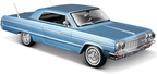 Maisto Chevrolet Impala SS Car Model 1964 (Blue)