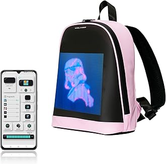 Smart LED Backpack with Screen APP Gifts for Men Gifts for dad
