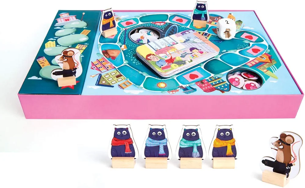 Chalk and Chuckles Kid Caring Cats Kindness Around Town, Board Game