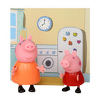 PEPPA PIG and Mummy Pig Twin Figure Fun Pack with Two Poseable Figures and a Scene Card, Preschool Toyset for Girls and Boys Ages 3 and Up, Birthday Gift Toys for Kids