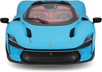 Bburago - 1/18 Signature Series Scale Model Compatible with Ferrari Daytona SP3 Closed Top 2022 (Blue)