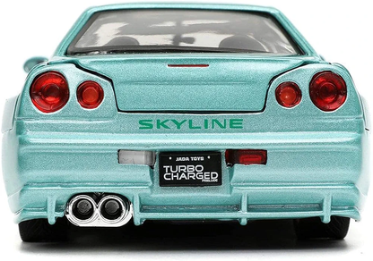 Jada The Fast and The Furious Brians Nissan Skyline GT-R R34 1:24 Die Cast Vehicle
