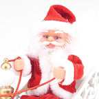 Santa Claus Doll Electric Universal Car Toy with Music for Christmas Gift Decoration