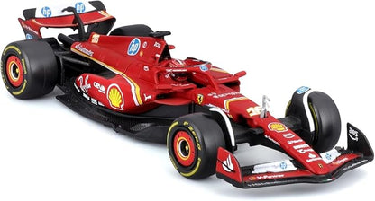 Bburago - 1/43 Scale Model Compatible with Ferrari SF24# 16 Compatible with Charles Leclerc 2024 Race Formula One Miniature