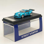 Street Weapon SW 1/64 Carrera RSR 3.0/KS-R 911 Blue Diecast