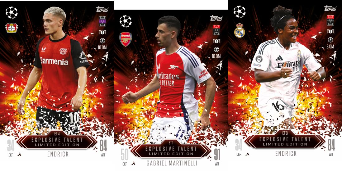 Official UEFA Match Attax Extra 2025 Trading Cards