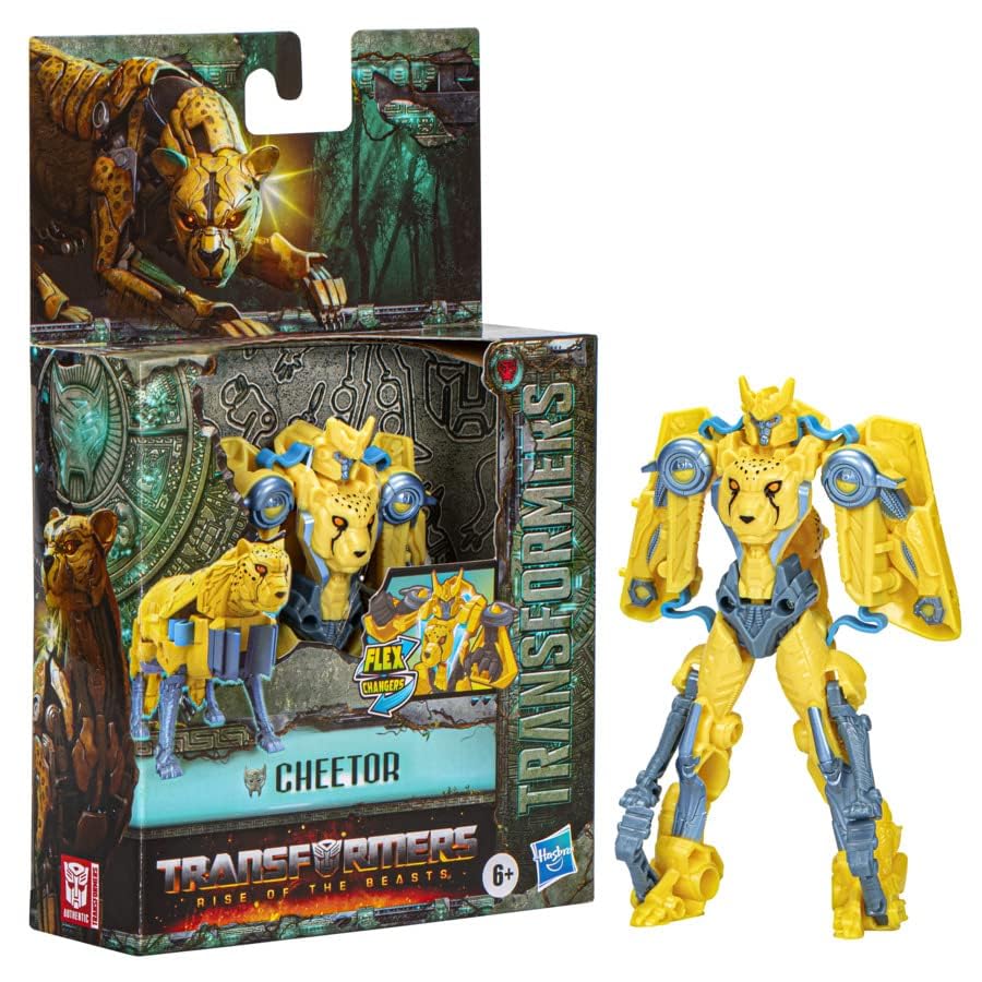 TRANSFORMERS Toys Rise of The Beasts Movie, Flex Changer Cheetor Converting Action Figure