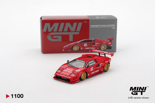Mini GT Lamborghini Countach LB-WORKS Red