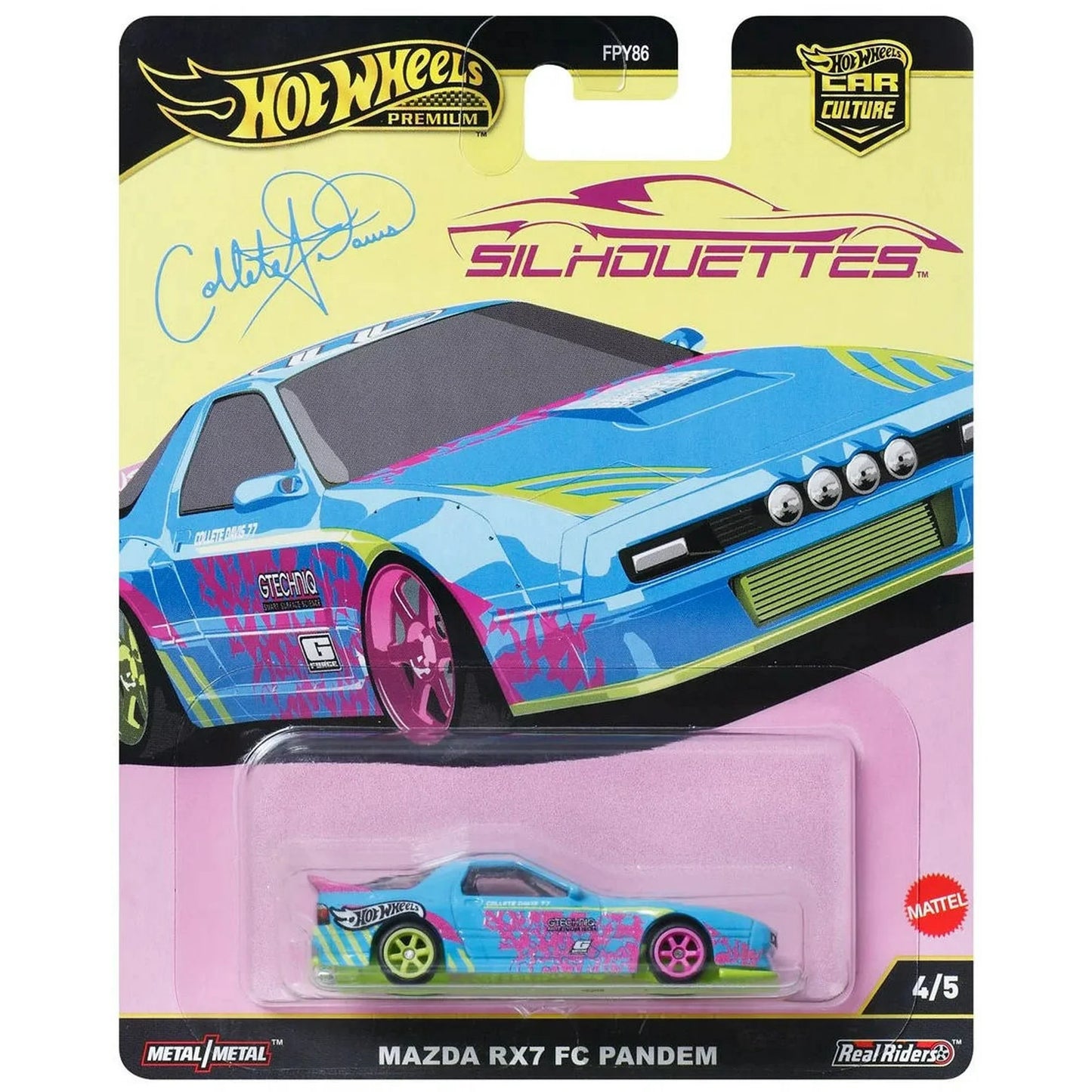 Hot Wheels Premium Car Culture Silhouettes Mazda Rx7 Fc Pandem