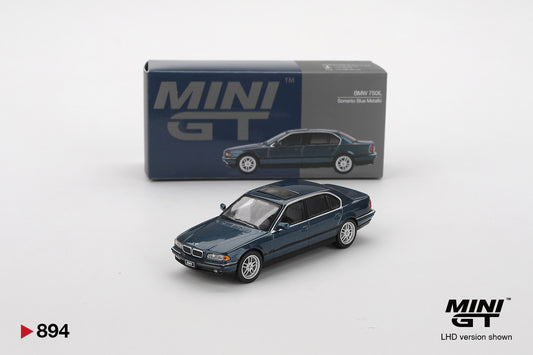 MINI GT BMW 750IL Sorrento Blue Metallic