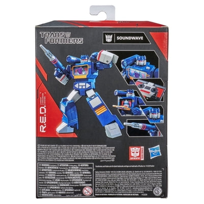 Transformers R.E.D. Soundwave 7” Toy Action Figure for Kids, Boys and Girls