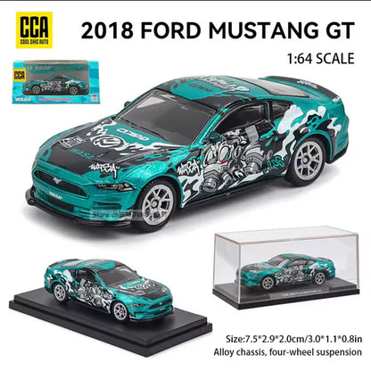 Scale 1 :64 CCA 2018 Ford Mustang GT With Acrylic Case