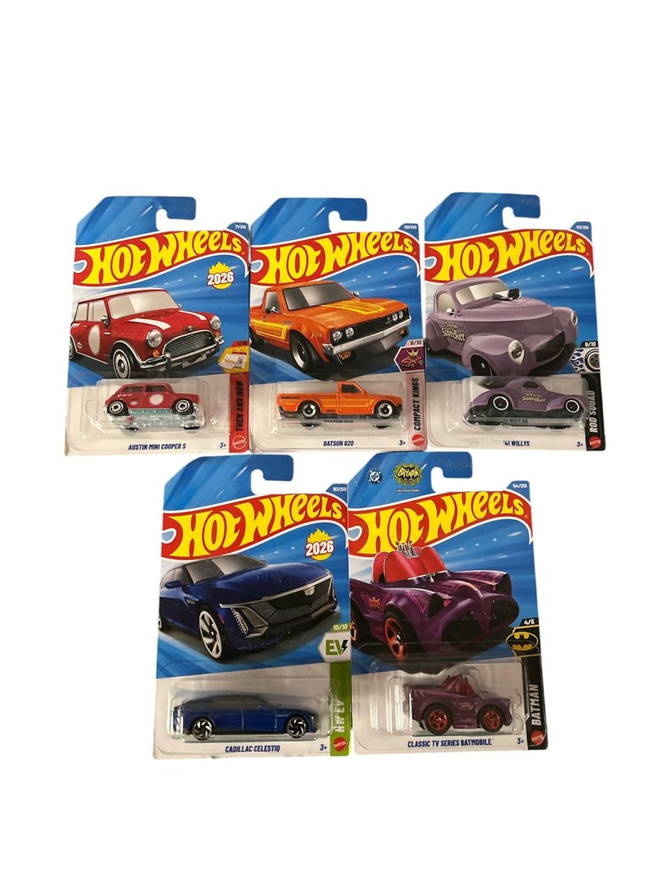 2026 G Case Hotwheels Mainline (Set of 5)