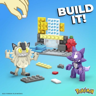 MEGA Pokemon Toxel Vs. Galarian Meowth Building Toy