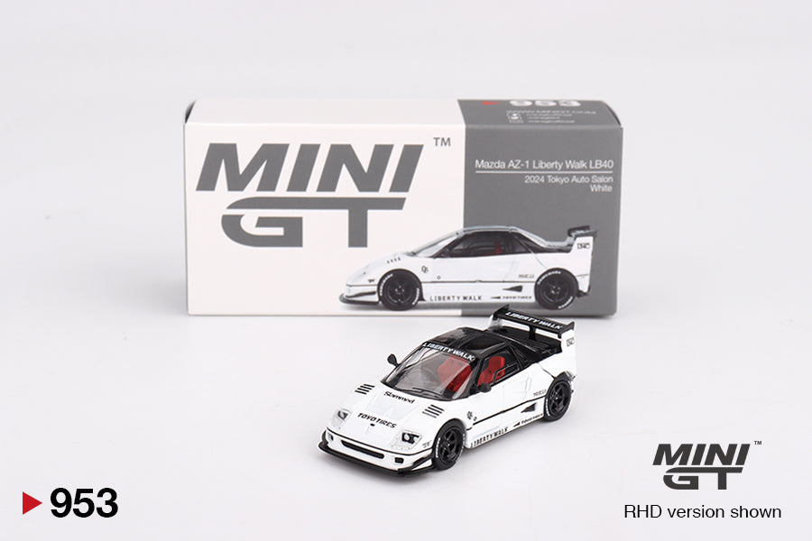 MINI GT Mazda AZ-1 Liberty Walk LB40 White 2024 Tokyo Auto Salon