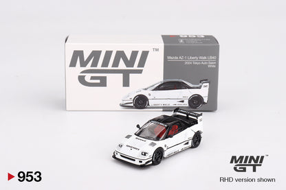 MINI GT Mazda AZ-1 Liberty Walk LB40 White 2024 Tokyo Auto Salon