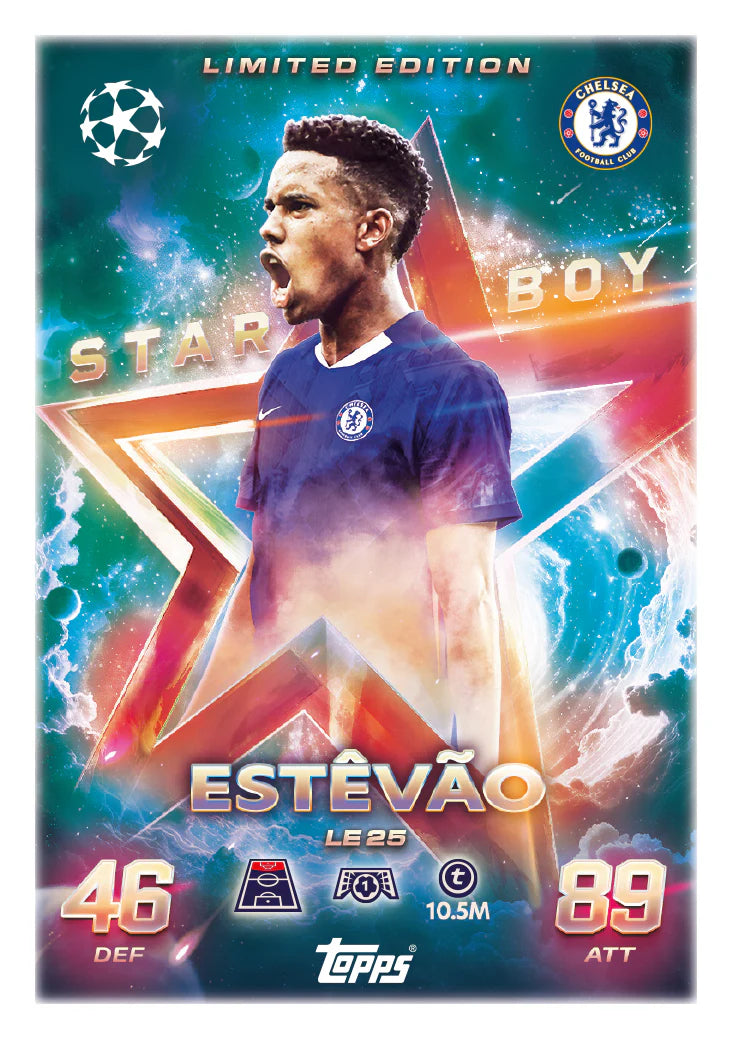 Topps UCC Match Attax 2025/26 - Mega Tin - Spartans - contains 45 Match Attax cards plus 1 exclusive Gladiators LE cards.