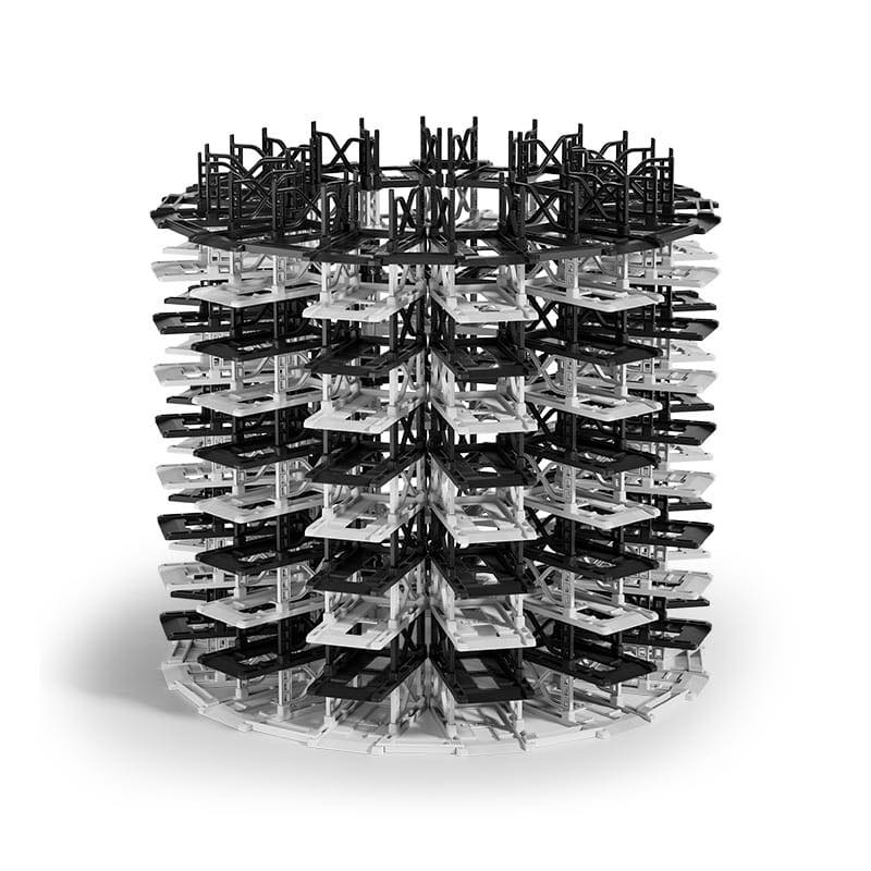 [Pre-order] OEM 1:64 Assembly Diorama Modular Rotating Car Building (Parking Garage) Random Colour