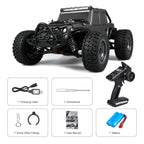 Gantry 1:16 4x4 2.4G Remote Control Off-Road Truck – 38Km/h High Speed Electric RC Car Toy with LED Lights, 4x4 All-Terrain Vehicle for Kids & Adults, Durable Racing and Off-Road Adventure Truck (Black)