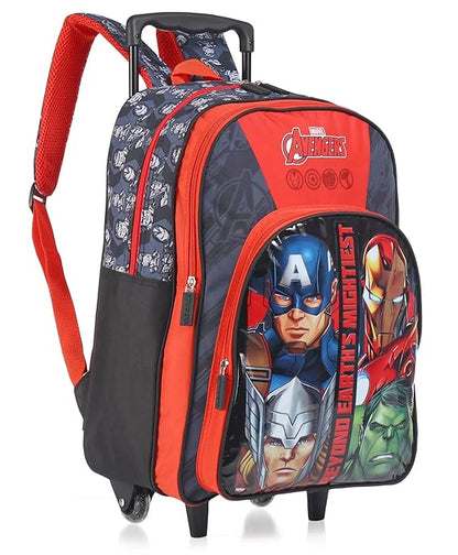 STRIDERS Avengers 18-Inch Trolley School Bag for Kids Perfect for Ages 8+ Durable & Spacious