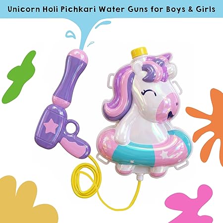 Unicorn Holi Pichkari Water Guns for Kids Girls