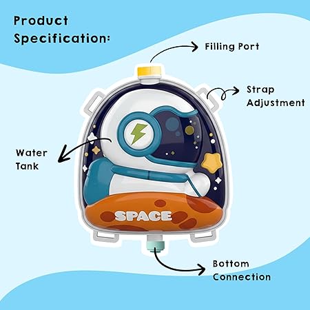 Space Holi Pichkari Water Guns for Kids Girls