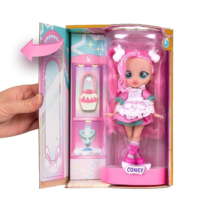 BFF Coney Doll Series 3 with Long Hair Fabric Clothing and 9 Accessories Toy