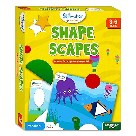 Skillmatics Shapes Scapes - Educational Wooden Game