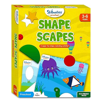 Skillmatics Shapes Scapes - Educational Wooden Game