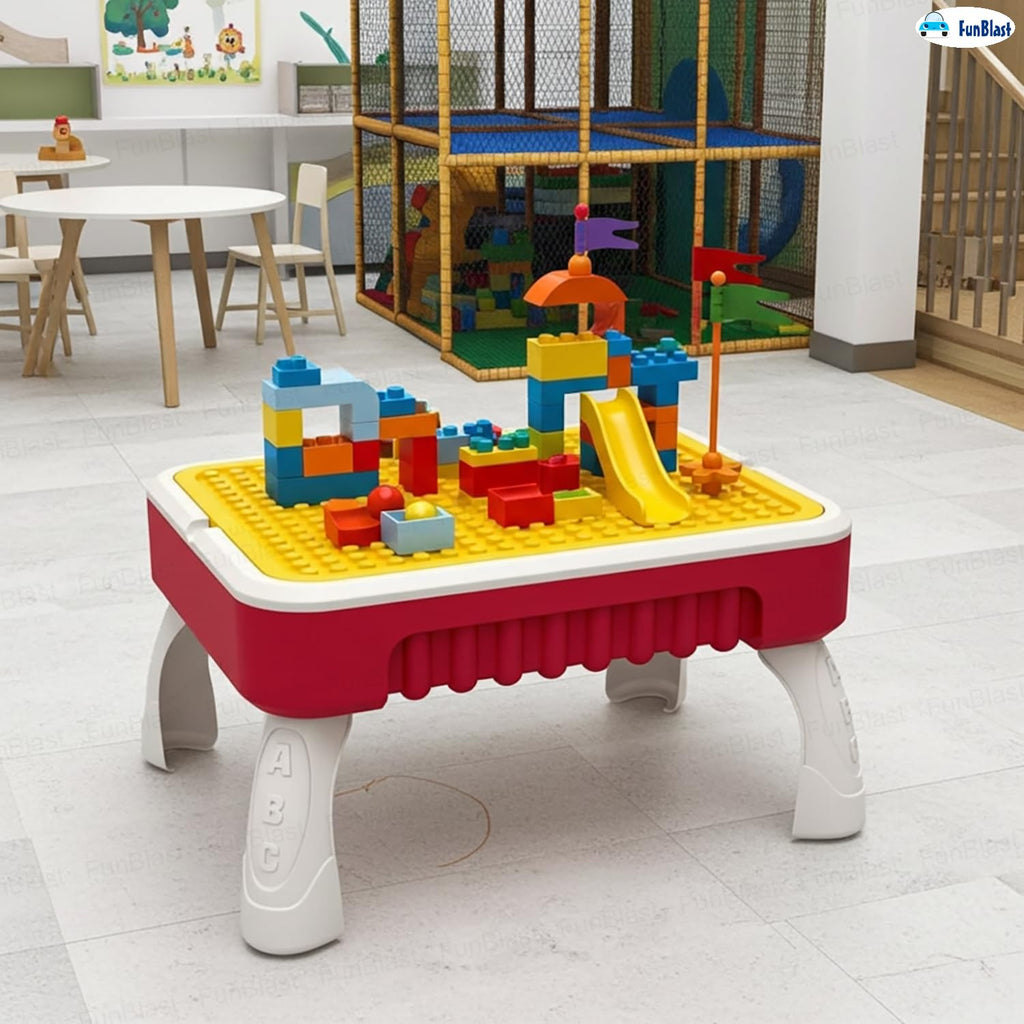 Building Block Toys, Creative Table 2-in-1 Building Block and Drawing Board for Kids