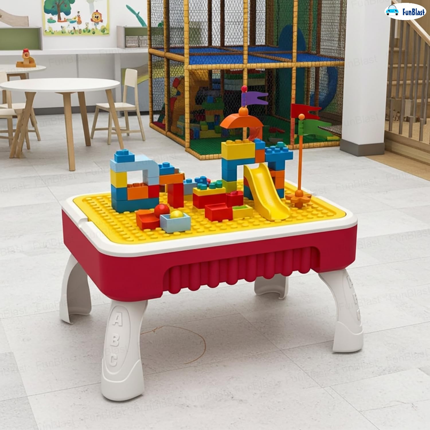 Building Block Toys, Creative Table 2-in-1 Building Block and Drawing Board for Kids