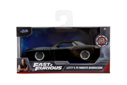 Jada 1972 Plymouth Barracuda 97206, "Fast and Furious, Schwarz, 1:32 Die Cast