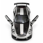MSZ Porsche 911 GT2 RS 1:32 Scale Diecast Metal Model Car with Lights & Sound, Openable Doors, Officially Licensed Collectible Toy Car
