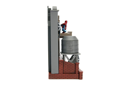 Marvel Spider Man City Scene-Daily Bugle Display with Figure, Multicolor