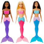 Barbie Dreamtopia Mermaid Doll (Brunette) with Multi-Colored Mermaid Tail
