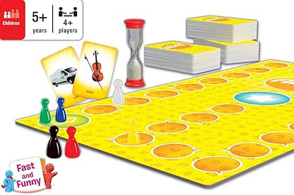 Frank Junior Alias Board Game – Fun and Engaging Family Board Game – Picture and Word Guessing Board Game for Kids with 300 Cards – English Word Game for Language Development