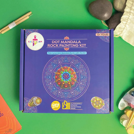 Kalakaram Dot Mandala Rock Painting Kit | DIY Art Kit
