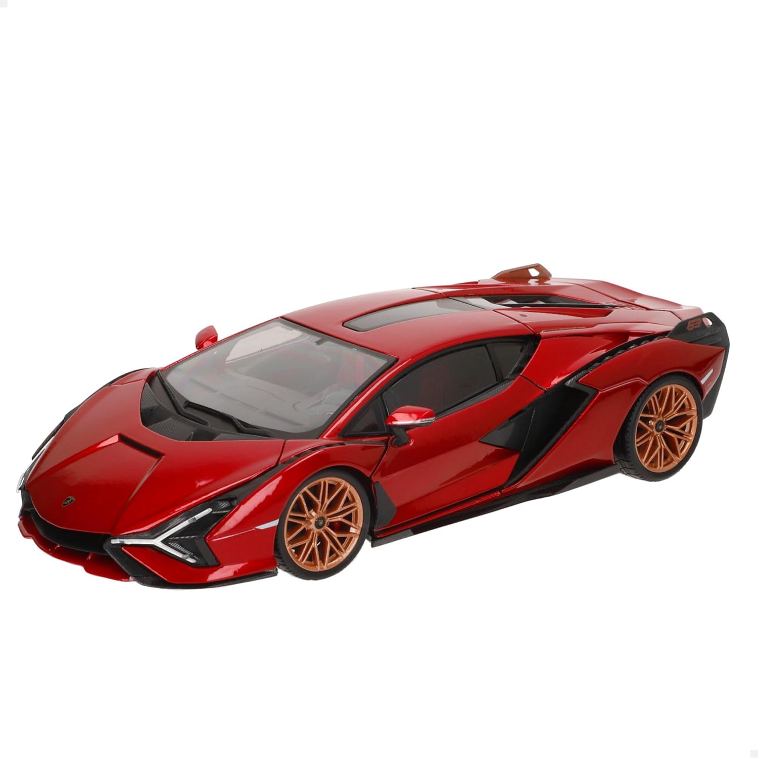 Bburago Lamborghini Sián FKP 37 Red 1:18 Diecast Model Front View Cocoland Toys
